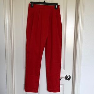 NWOT JEALOUS TOMATO RED DRESS PANTS
